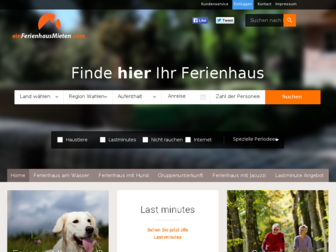 einferienhausmieten.com website preview