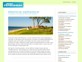 unserferienheim.de website preview
