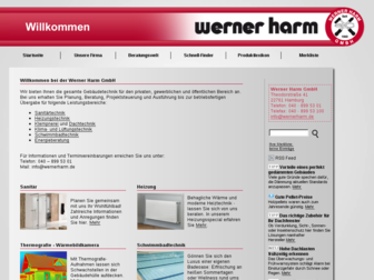 wernerharm.de website preview
