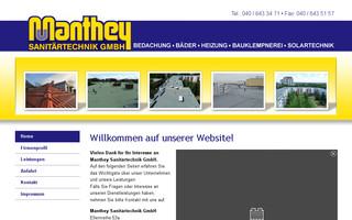 manthey-sanitaertechnik.de website preview