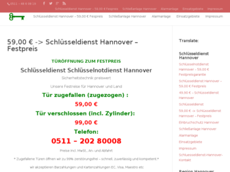 schluesseldienst-expert-hannover.de website preview
