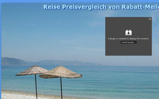 reise.rabatt-meile.com website preview
