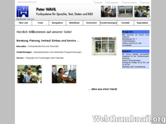 wahl-funksysteme.de website preview