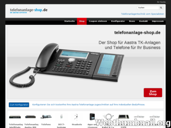 telefonanlage-shop.de website preview