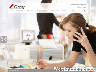 clarity-ag.de website preview