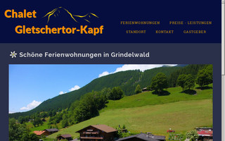 chalet-gletschertor.ch website preview