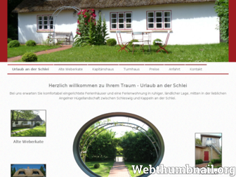 schlei-traumurlaub.de website preview