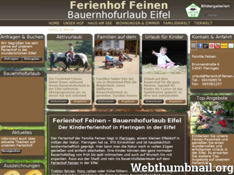 ferienhof-feinen.de website preview