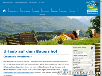 chiemsee-bauernhofurlaub.de website preview