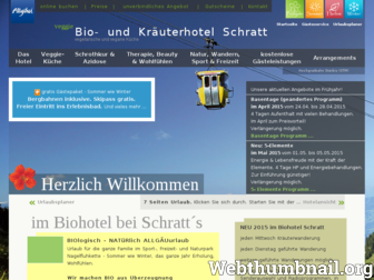 biohotel-schratt.de website preview