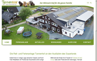 tannenhof-ferien.de website preview