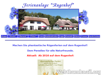 rugenhof.de website preview