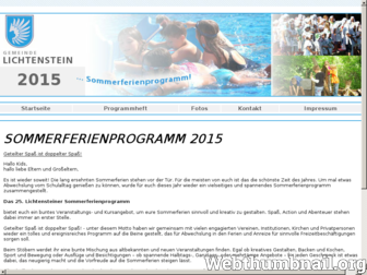 lichtenstein.ferienprogramm-online.de website preview