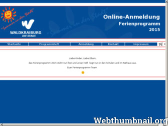 waldkraiburg.ferienprogramm-online.de website preview