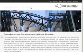 sonnenschutz.com website preview