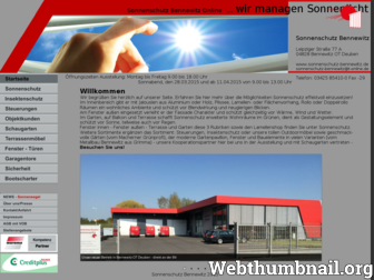 sonnenschutz-bennewitz.de website preview