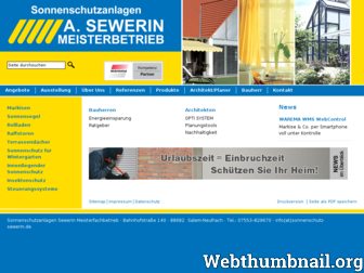 sonnenschutz-sewerin.de website preview