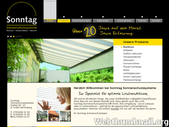 sonntag-sonnenschutz.de website preview