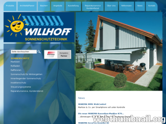 willhoff-sonnenschutz.de website preview