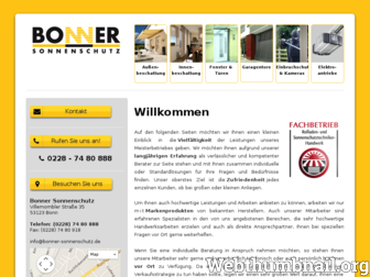 bonner-sonnenschutz.de website preview