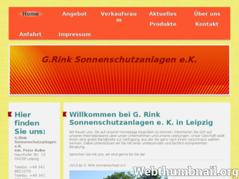 rink-sonnenschutz.de website preview