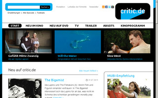 critic.de website preview