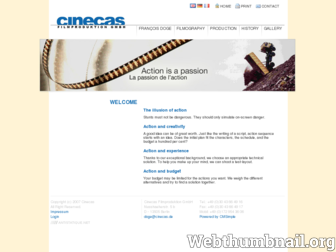 cinecas.de website preview