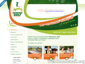 adventure-golf-fehmarn.de website preview