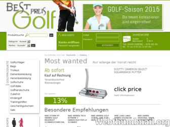 best-preis-golf.de website preview
