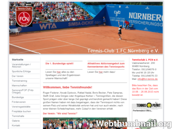 fcn-tennis.com website preview