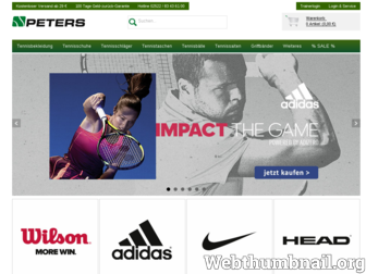 tennis-peters.de website preview