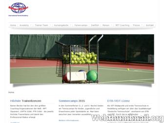 rainerbecker-tennis.de website preview