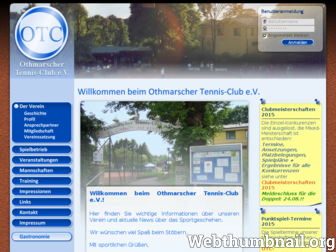 otc-tennis.de website preview