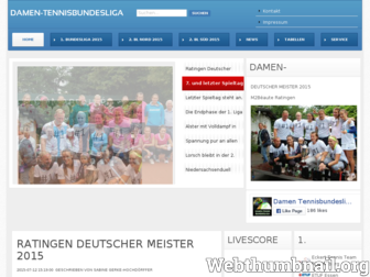 damen-tennisbundesliga.de website preview