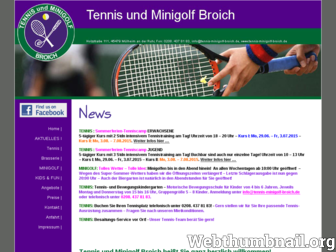 tennis-minigolf-broich.de website preview