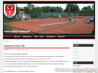 sua-tennis.de website preview