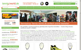 tennis-world.de website preview