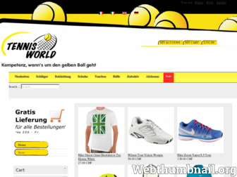 tennisworld.ch website preview