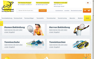 tennisplanet.de website preview