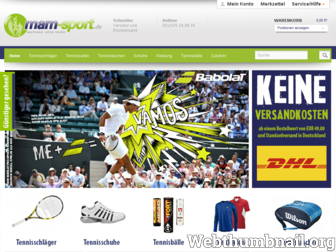 mam-sport.de website preview