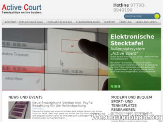 active-court.de website preview