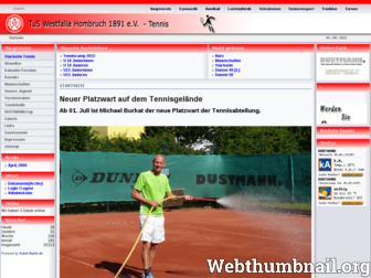 tennis.twh-online.de website preview