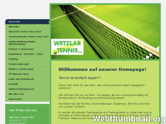 wetzlar-tennis.de website preview