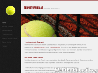 tennisturnier.at website preview