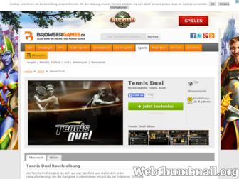 tennis-duel.browsergames.de website preview