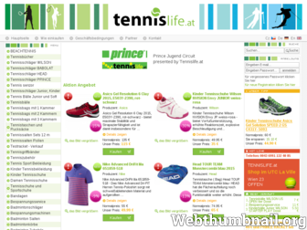 tennislife.at website preview