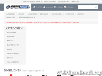 sportbuck.com website preview