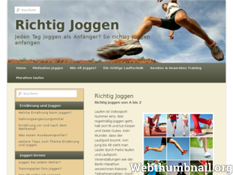 richtig-joggen.net website preview