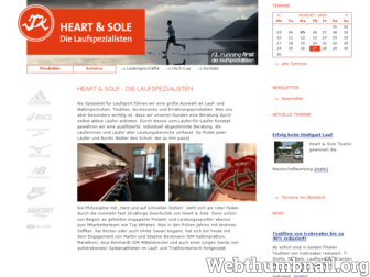 heartandsole.de website preview