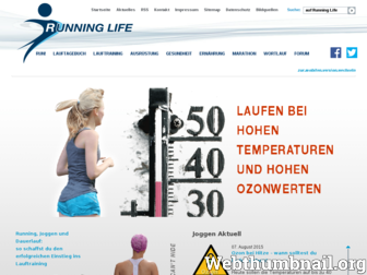 running-life.de website preview